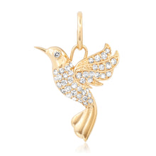 Love Bird Diamond Hummingbird Charm