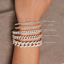 Two-Tone Pave Diamond Link Bracelet