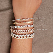 Two-Tone Medium Pave Diamond Link Bracelet