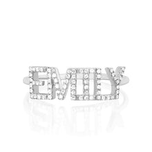 Custom Diamond Name Ring