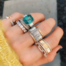 Thoby Diamond Tubular Cuff Ring