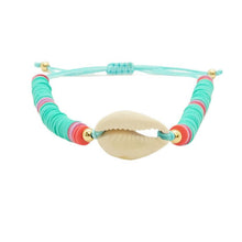 Neon Adjustable Puka Shell Bracelet
