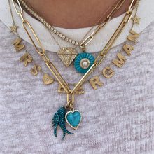 Semiprecious Stone with Pearl & Diamond Emily Pendant Charm