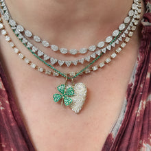 She's In Love Graduated Illusion Diamond Trio Tennis Necklace
