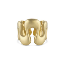 Sene' Gold Groovy Wide Band Ring