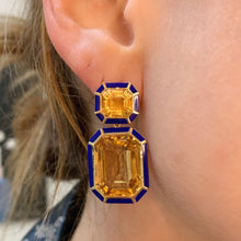 Limited Edition Melange Emerald Cut Drop Earrings