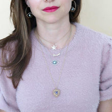 The Ashleigh Bergman Collective x Nina Segal Caged Amethyst Heart Necklace
