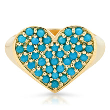 The Ashleigh Bergman Collective x Ariel Gordon Jewelry Turquoise Heart Signet Ring