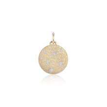 Andrea Gold Medallion with Rainbow Sapphires or Diamonds