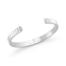 Clive Diamond Wide Fluted Cuff Bracelet