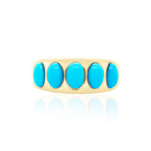 Turquoise Oval Nomad Dome Ring