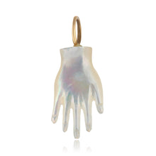 Mother of Pearl Hand Carved Hamsa Charm