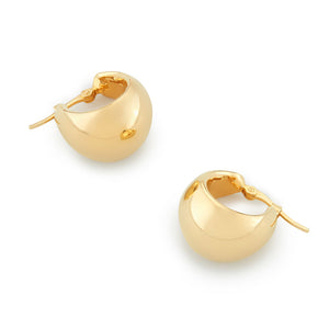 Helium Gold Huggie Hoop Earrings