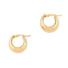 Helium Gold Huggie Hoop Earrings