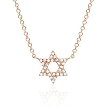 Diamond Star of David Necklace