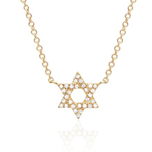 Diamond Star of David Necklace