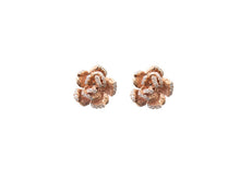 diamond rose studs