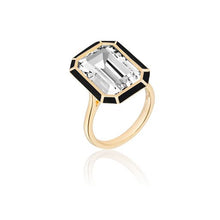 Melange Emerald Cut Statement Ring