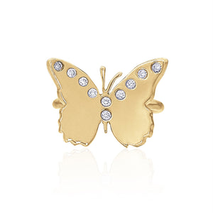 Evie Butterfly Ring with Diamonds