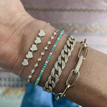 Delicate Bezel Set Diamond  Bracelet