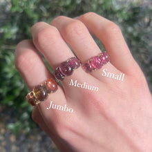 One of a Kind Jumbo Gumdrop Three Stone Cabochon Ring