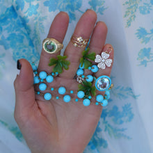 Melange Oval Shape Semi Precious Stone Ring