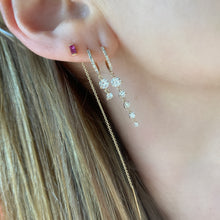 Graduated Floating Diamond Earrings
