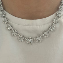 Graduated Diamond Miss Daisy Illusion Tennis Necklace