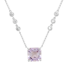 Glitzy Tourmaline and Diamond Bezel Necklace