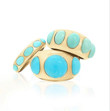 Sleeping Beauty Chunky Turquoise Dome Ring