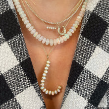 Multi Faceted Mini Diamond Bar Necklace