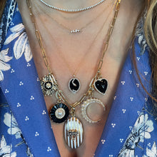 Multi Faceted Mini Diamond Bar Necklace