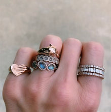 The Margaret Fluted Heart Ring