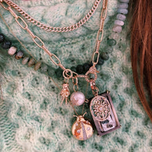 Pretty Pearl Charm with Diamond Star or Heart