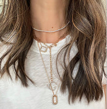 Saxon All Diamond Pave Diamond Link Necklace