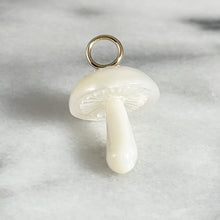 Hand carved mushroom charm