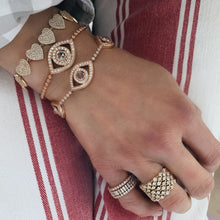 Pave Diamond Jumbo Love of Hearts Bracelet