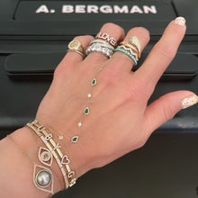 Diamond and Turquoise Regal Snake Wrap Ring