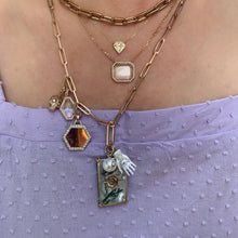 Mother of Pearl Hand Carved Hamsa Charm
