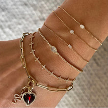 Diamond and Ruby Slither Snake charm