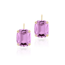 Gossip Jumbo Cushion Cut Wire Earrings