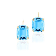 Gossip Jumbo Cushion Cut Wire Earrings