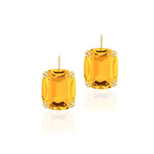 Gossip Jumbo Cushion Cut Wire Earrings