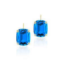 Gossip Jumbo Cushion Cut Wire Earrings
