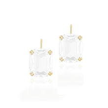 Gossip Jumbo Cushion Cut Wire Earrings