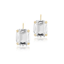 Gossip Jumbo Cushion Cut Wire Earrings