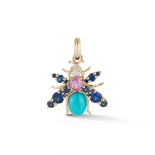 Beatrice Gemstone Bee Pendant Charm
