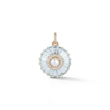 Semiprecious Stone with Pearl & Diamond Emily Pendant Charm