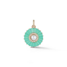 Semiprecious Stone with Pearl & Diamond Emily Pendant Charm