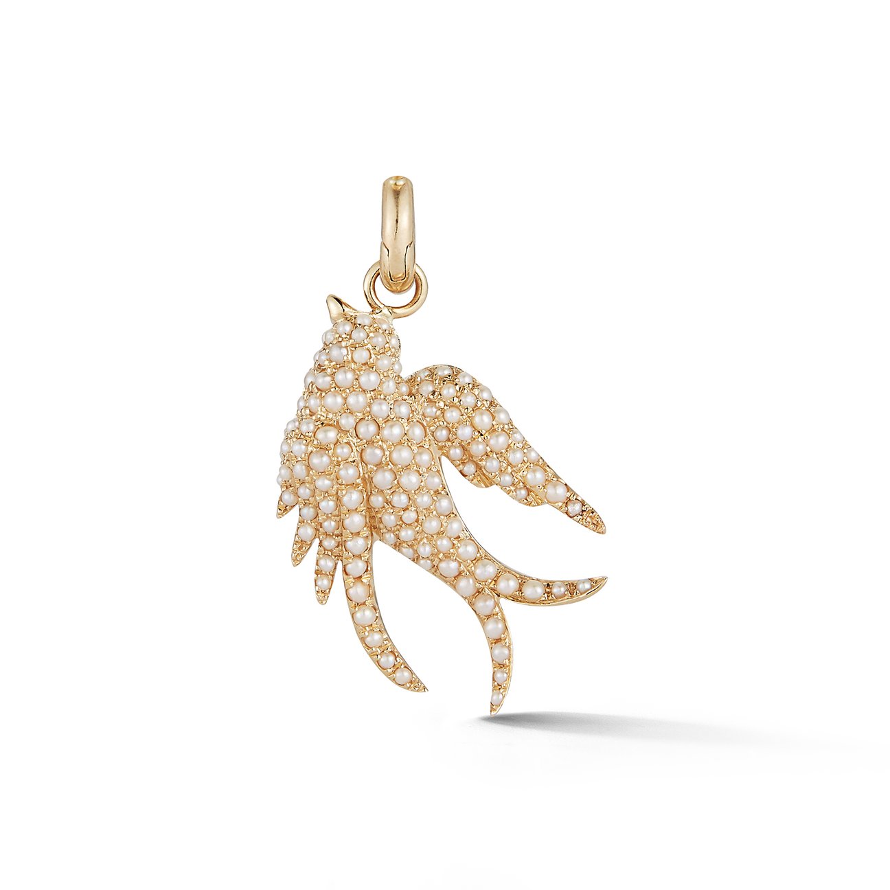 Semi Precious Small Birdie Charm